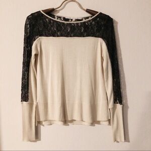 RACHEL Rachel Roy lace trim sweater
